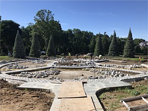 custom belgium block cobblestone courtyard luxury driveway stasi old westbury